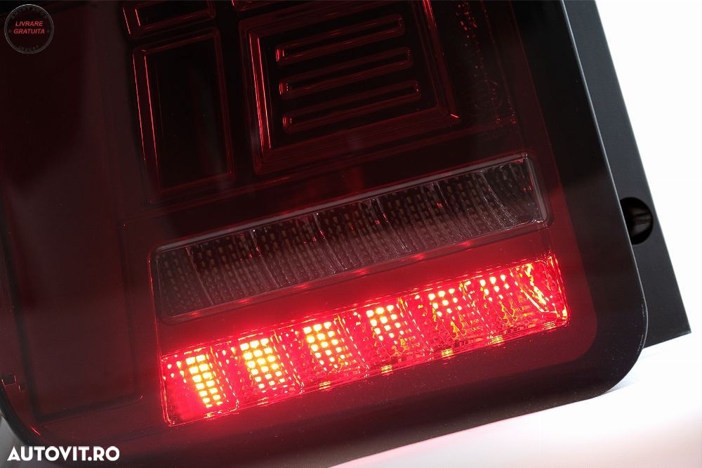 Stopuri Full LED VW Transporter V T5 Facelift (2010-2015) Rosu Fumuriu- livrare gratuita - 12