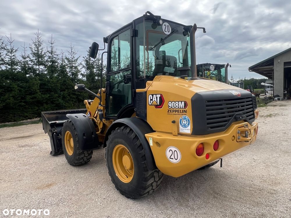 Caterpillar ŁADOWARKA CAT 908M 21r łyżka szczęka widły krokodyl 906 907 H przegubowa łamana Catepillar - 3