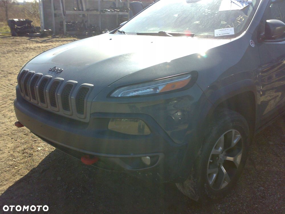 jeep cherokee trailhawk 14-18 zderzak przedni przód maska lampa błotnik pas - 3