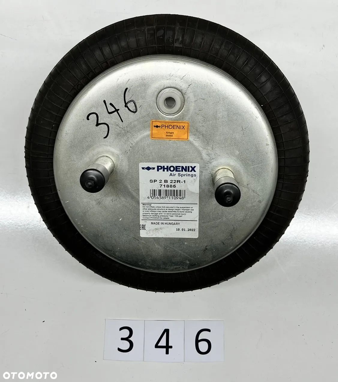 Poduszka, miech zawieszenia pneumatycznego PHOENIX SP2B22R1, KÄSSBOHRER - 1