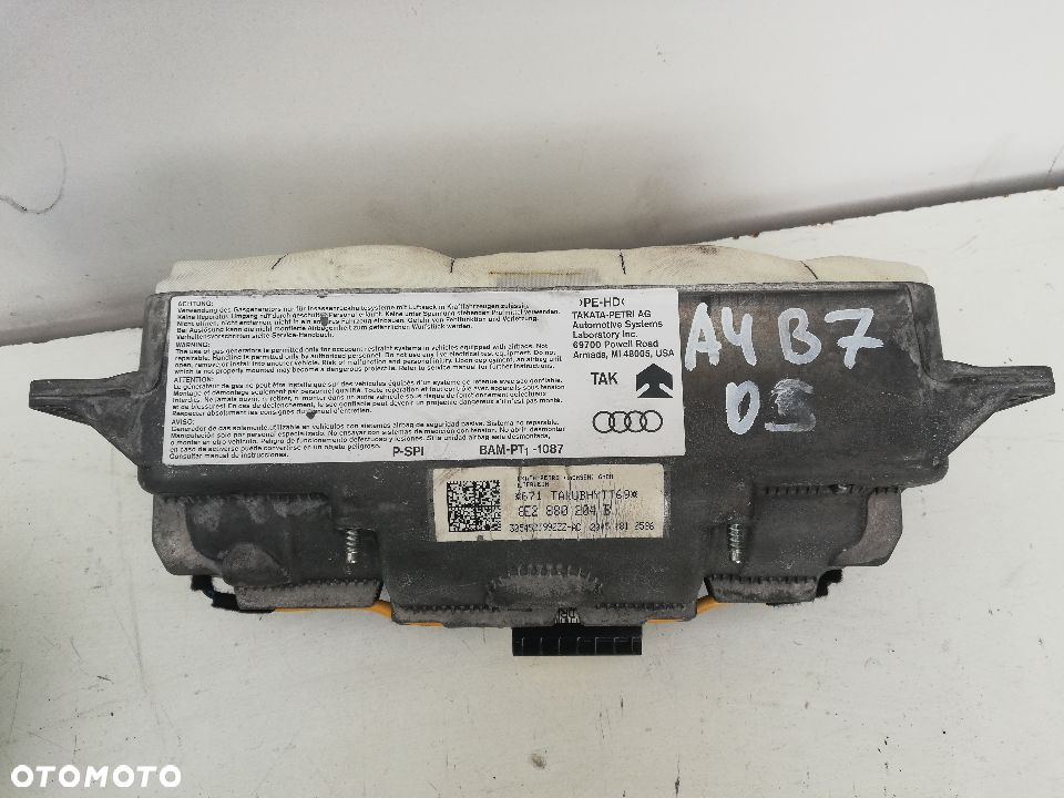PODUSZKA POWIETRZNA AIR BAG Pasażera AUDI A4 B7 8E0188204B