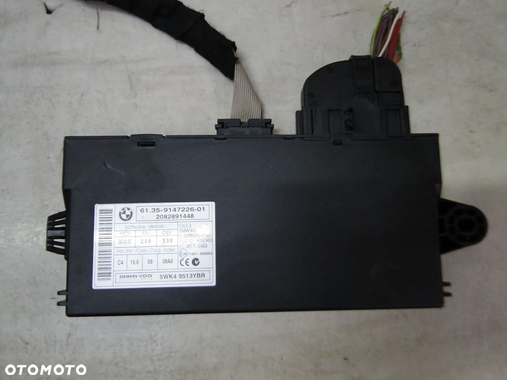 BMW 1 E81 E82 E87 E88 STACYJKA KLUCZYK MODUŁ STEROWNIK CAS 2.0D EUROPA - 6