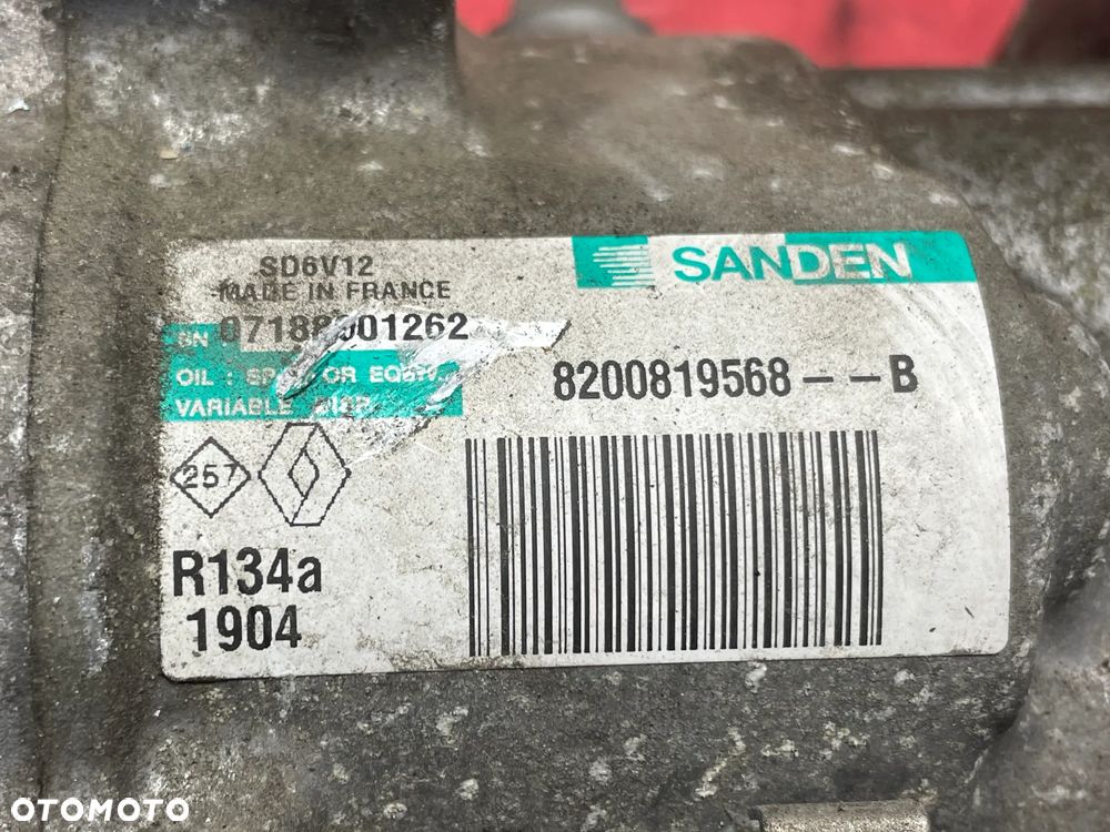 SPRĘŻARKA KOMPRESOR KLIMATYZACJI 8200819568A RENAULT CLIO III - 2