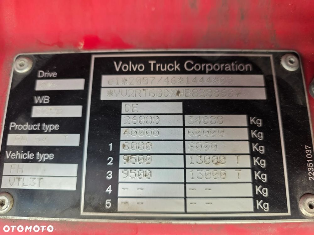 Volvo FH13 540 6X4 60000 KG Z Niemiec 2 szt - 24
