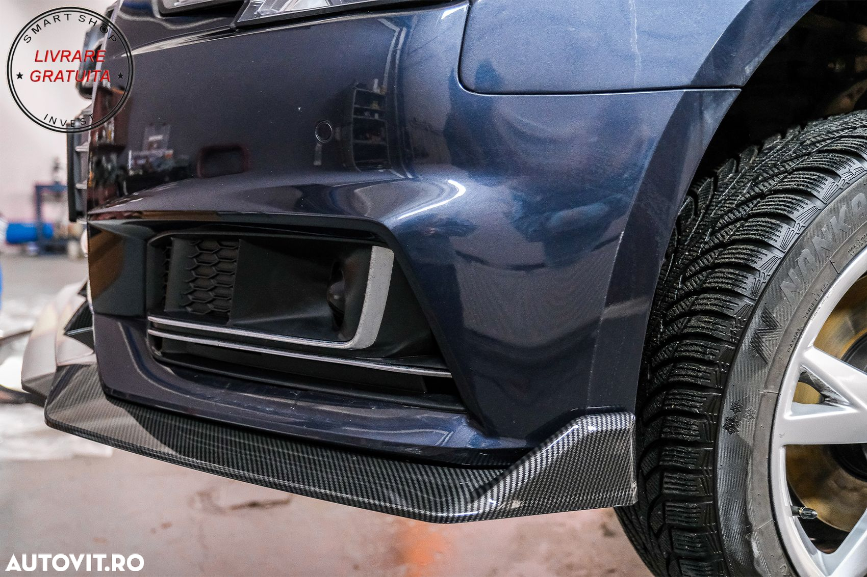 Prelungire Bara Fata Lip Audi A4 B9 8W S-Line (2016-2018) Carbon Look- livrare gratuita - 15