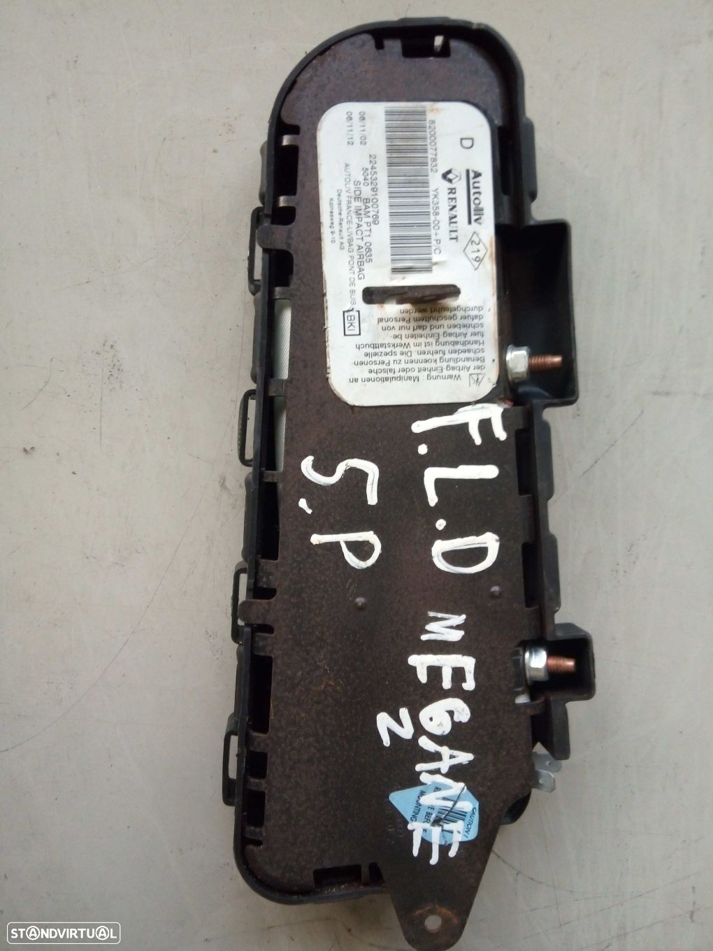 Airbag Banco Dto Renault Megane Ii (Bm0/1_, Cm0/1_) - 2