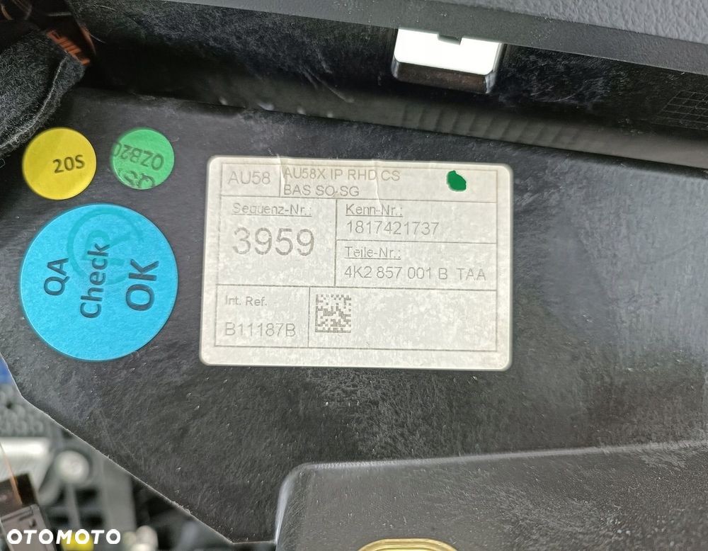DESKA ROZDZIELCZA AUDI A7 C8 4K 4K2857001B UK - 10
