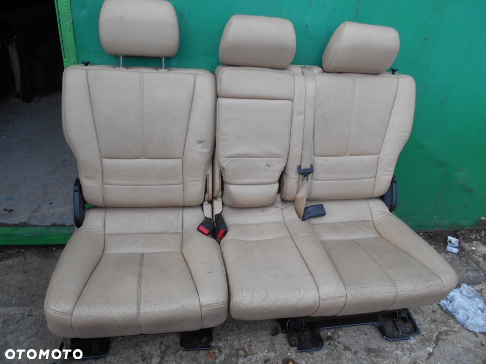 Mercedes ML W163 siedzenia kanapa tyl skory - 1