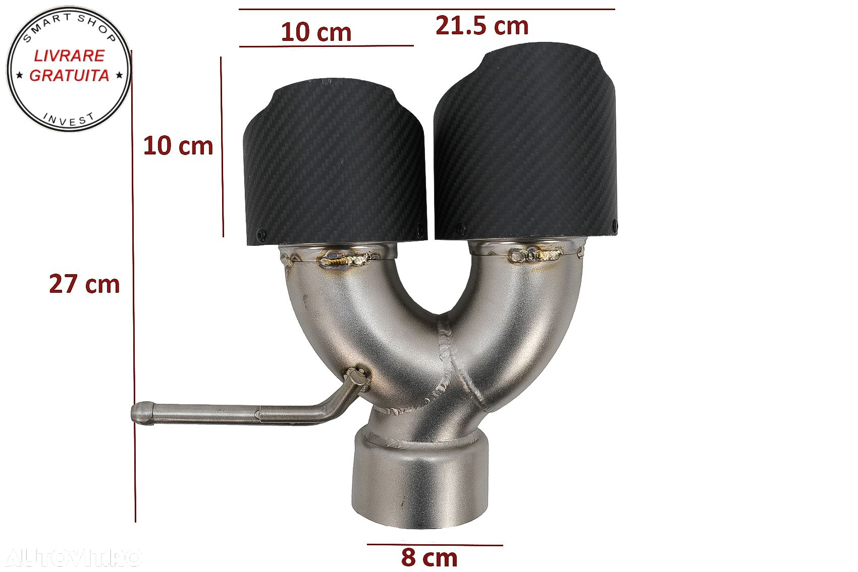 Tobe Ornamente Sistem de Evacuare compatibile cu Land Rover Range Rover Carbon Fib- livrare gratuita - 3