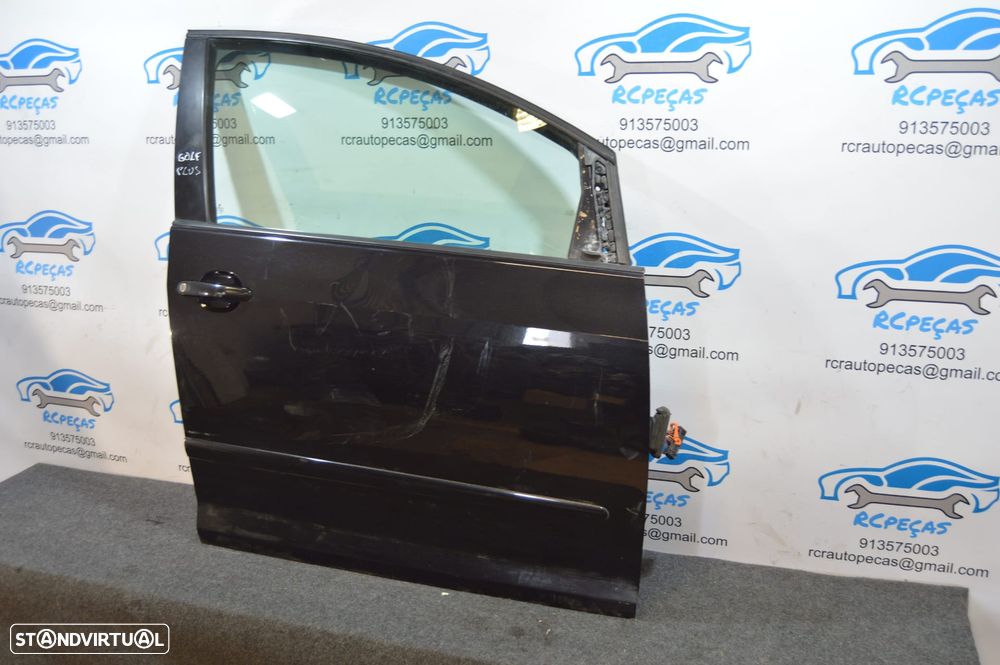 PORTA FRENTE FRONTAL DIREITA VW VOLKSWAGEN GOLF V 5 MK5 5M PLUS FECHO ELEVADOR MOTOR PUXADOR VIDRO - 4