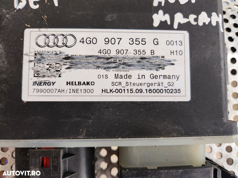 Calculator Modul AdBlue Audi A6 C7 A7 Q5 A5 Porsche Cod 4G0907355G * Factura Si Garantie *- Dezmembrari Arad - 4