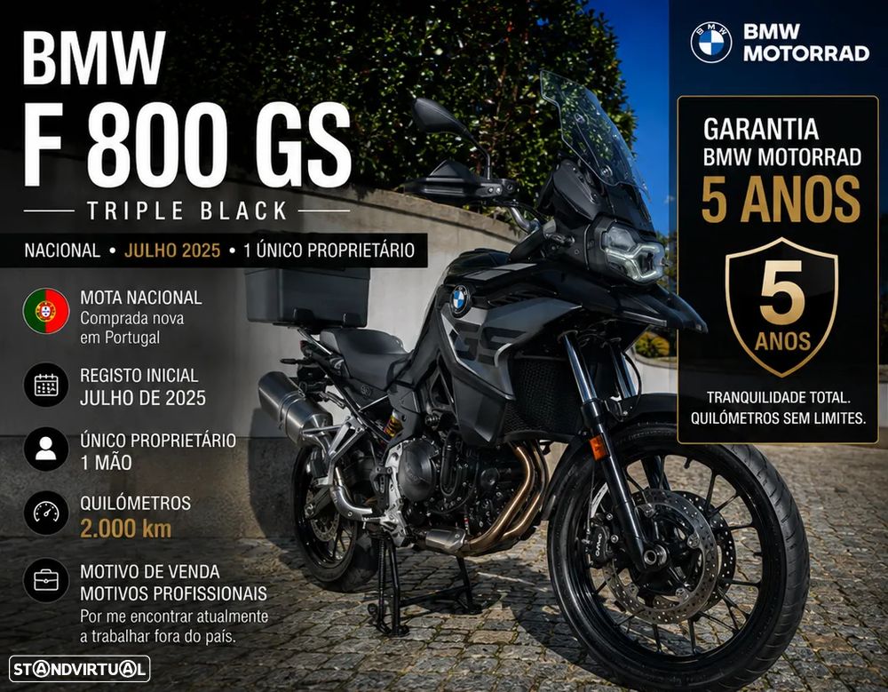 BMW F 800 GS F800GS Triple Black - 1
