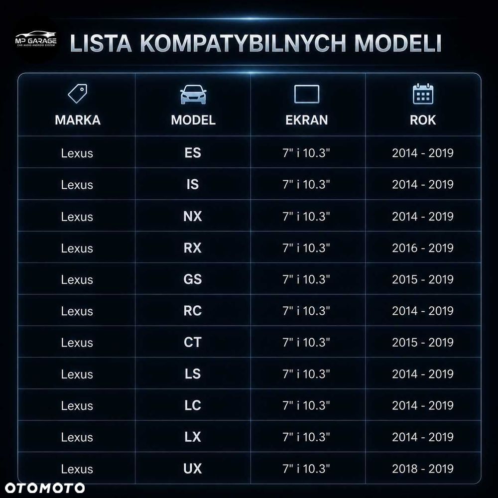 Lexus NX RX IS ES GS Apple CarPlay Android Auto Moduł Bezprzewodowy - 2