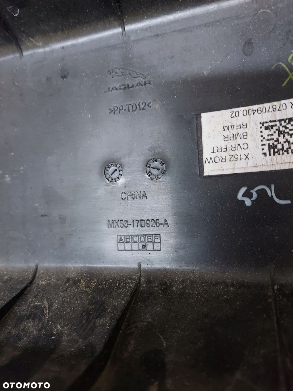 WKŁADKA MOCOWANIE ZDERZAKA JAGUAR F TYPE X 152 MX53-17D926 - 8
