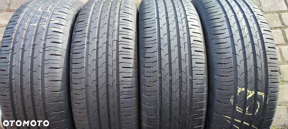Opony Letnie Continental EcoContact 6 195/55/16 91V XL 2023r Dot 21/23 4x6,5mm Demo Ideał !! Komplet Starogard Gdański - 1