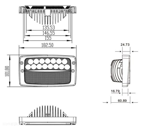 SPAREX LAMPA ROBOCZA PRZOD 3280 LUMENY - 119780 - 4