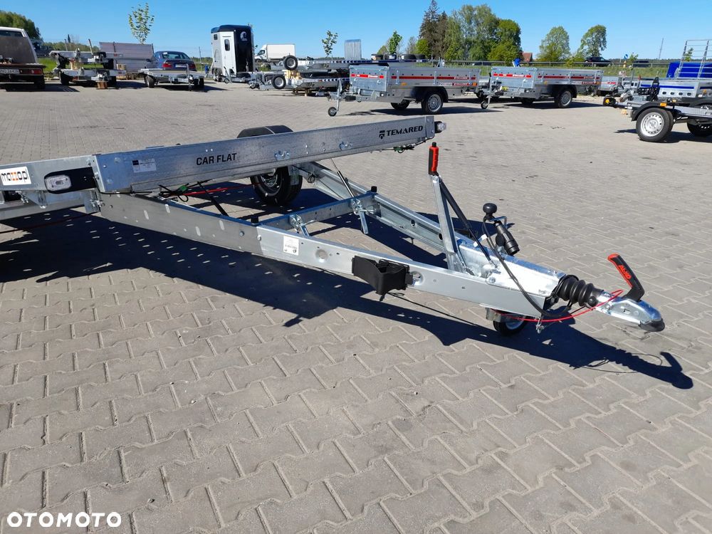 TEMARED DOSTAWA! Przyczepa Laweta Carflat 3518U wym. 352x183cm UCHYLNA! Płaska! Niski kąt najazdu! DMC 1500kg - 21