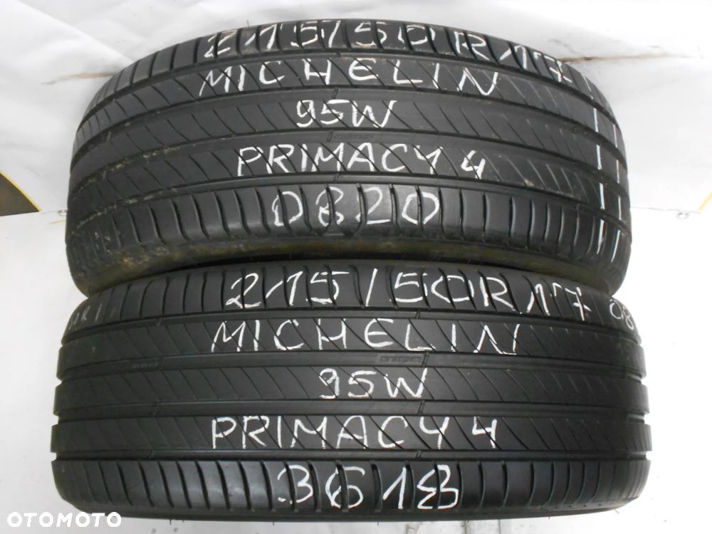 OPONY 215/50R17 MICHELIN PRIMACY 4 DOT 0820 / 3618 6.6MM - 1