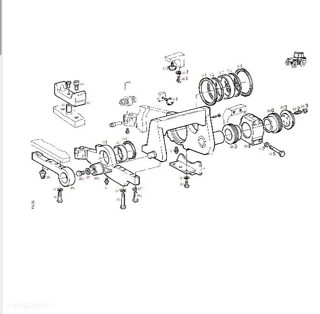 Wspornik mostu E916300020010 H816301050010 FENDT 926 FAVORIT - 12