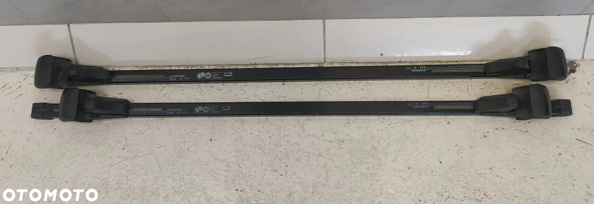 NORDRIVE UNIWERSALNE RELINGI BELKI DACHOWE POPRZECZKA BAGAŻNIK DACHOWY ROZSTAW 75-120cm NOWY ORYGINAŁ - 4