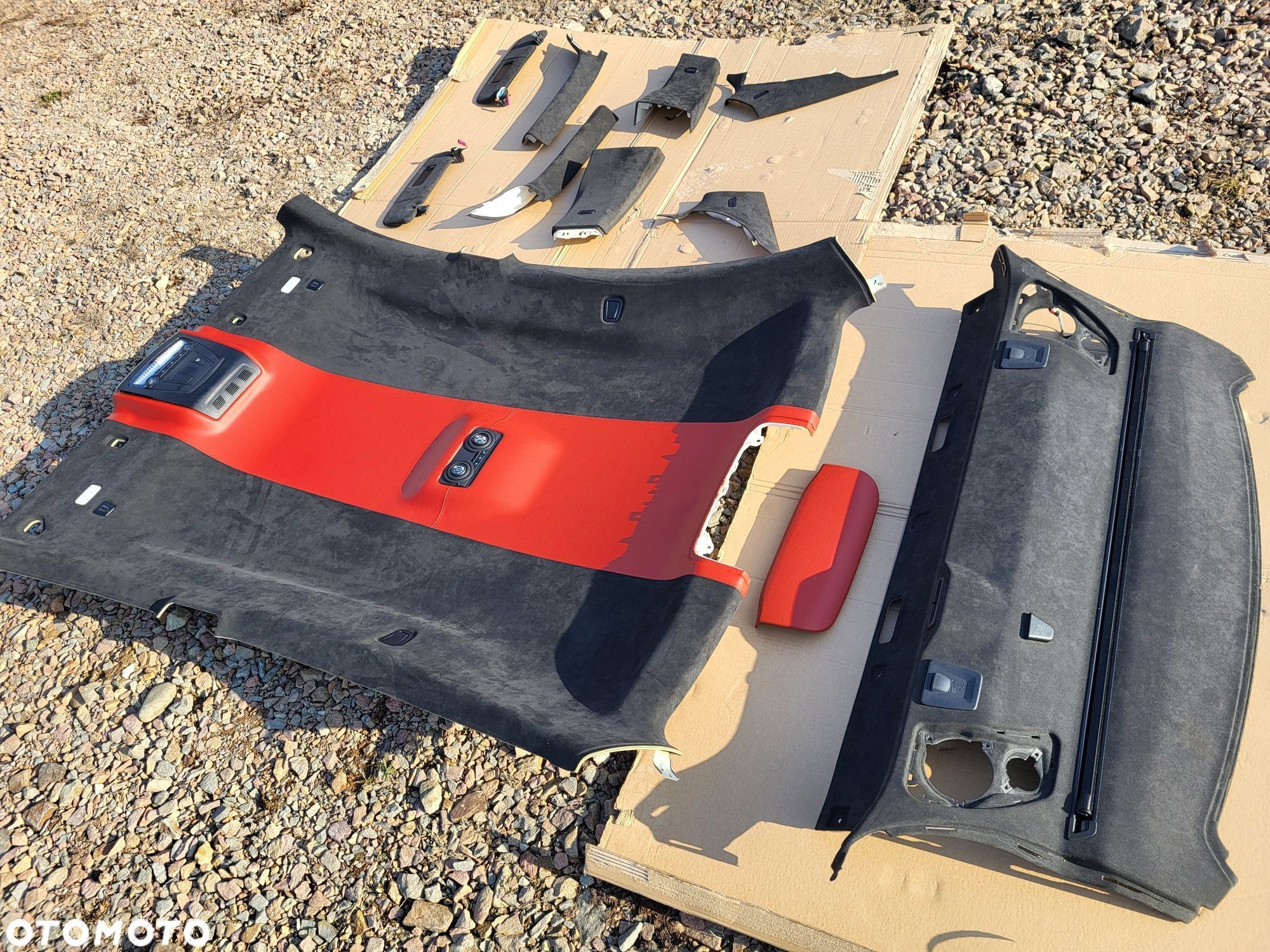 Podsufitka Alcantara bmw m6 f06 GranCoupe Półka Roleta Elektryczna - 1