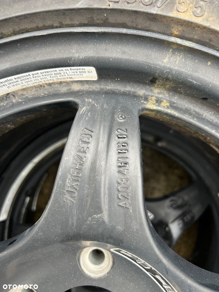 Koło dojazdowe Mercedes w208 aluminiowe - 2