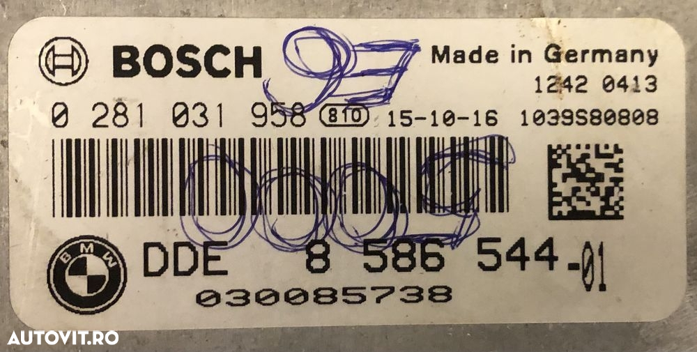 Calculator motor ECU DME BDC FEM x5 x6 F15 F16 triturbo M50D - 2