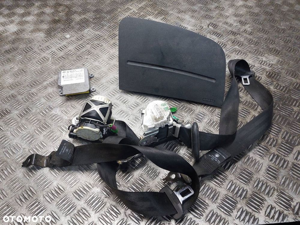 ZESTAW AIRBAG PODUSZKA PASAŻERA MODUŁ PASY SKODA ROOMSTER I 5J1880202A - 1