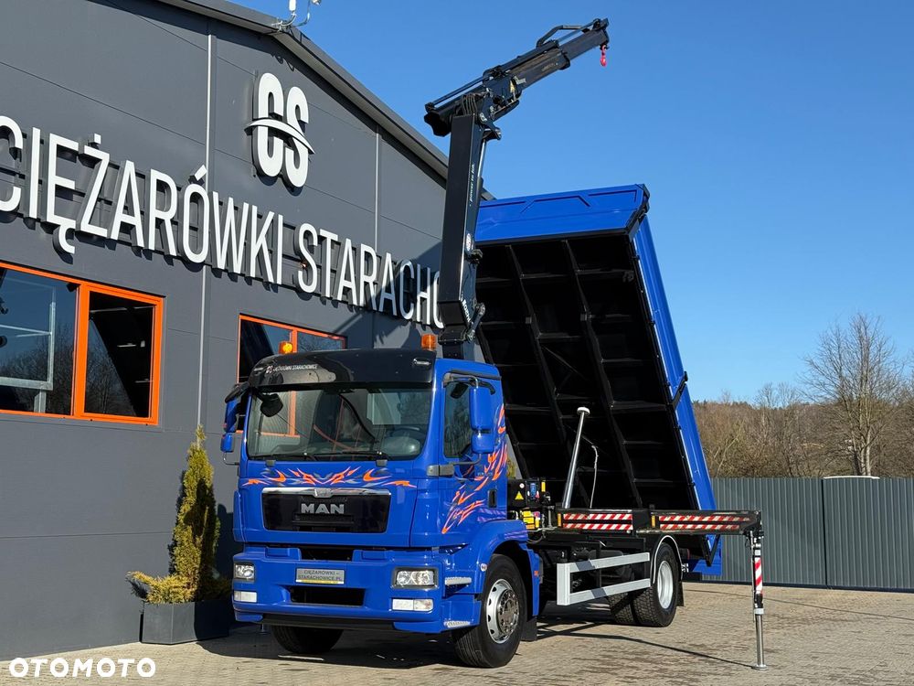 MAN TGM TGL TGS 18.250 // wywrotka 3-S + HDS HMF 1420 - K2 // E5 // budowlanka //żuraw dzwig kran crane // Świeżo sprowadzony!! - 2