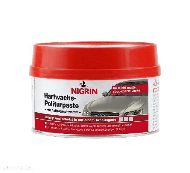 Pasta de lustruit cu ceara solida Nigrin pentru polisat 250 ml - 1