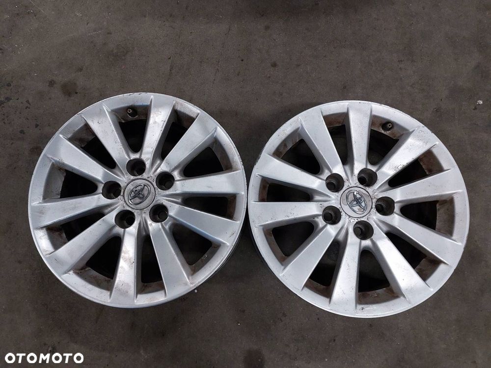 FELGA ALUMINIOWA 2 SZT 5x114,3 6,5Jx16 ET45 FI60,1 TOYOTA AURIS I - 1