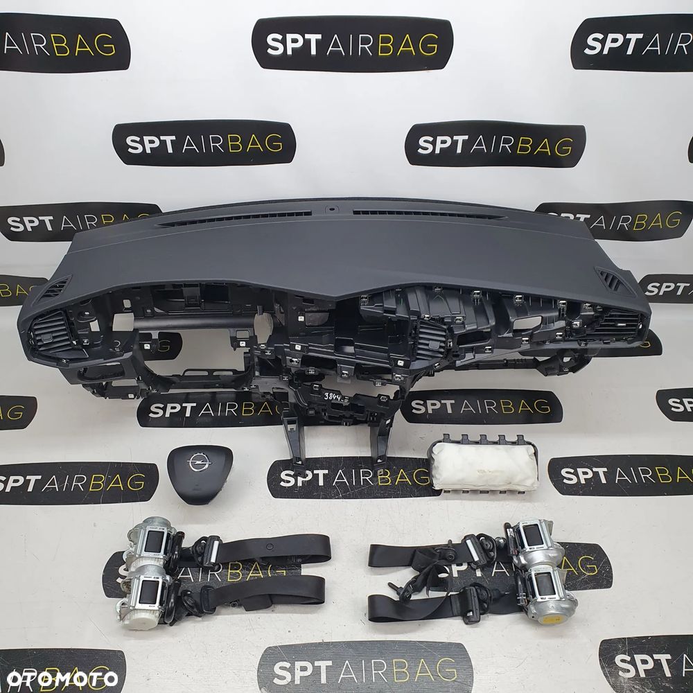 OPEL MOCCA B DESKA ROZDZIELCZA KONSOLA KOKPIT PULPIT PODUSZKI AIRBAG AIR BAG PASY KIT SET ORYGINALNY MATERIAŁ - 1
