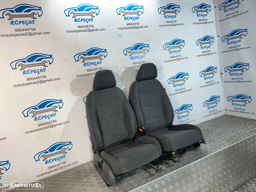 .Conjunto Bancos Tecido Frente Frontais Tras Traseiros Originais VW Volkswagen Golf 6 2008 a 2013 - 5