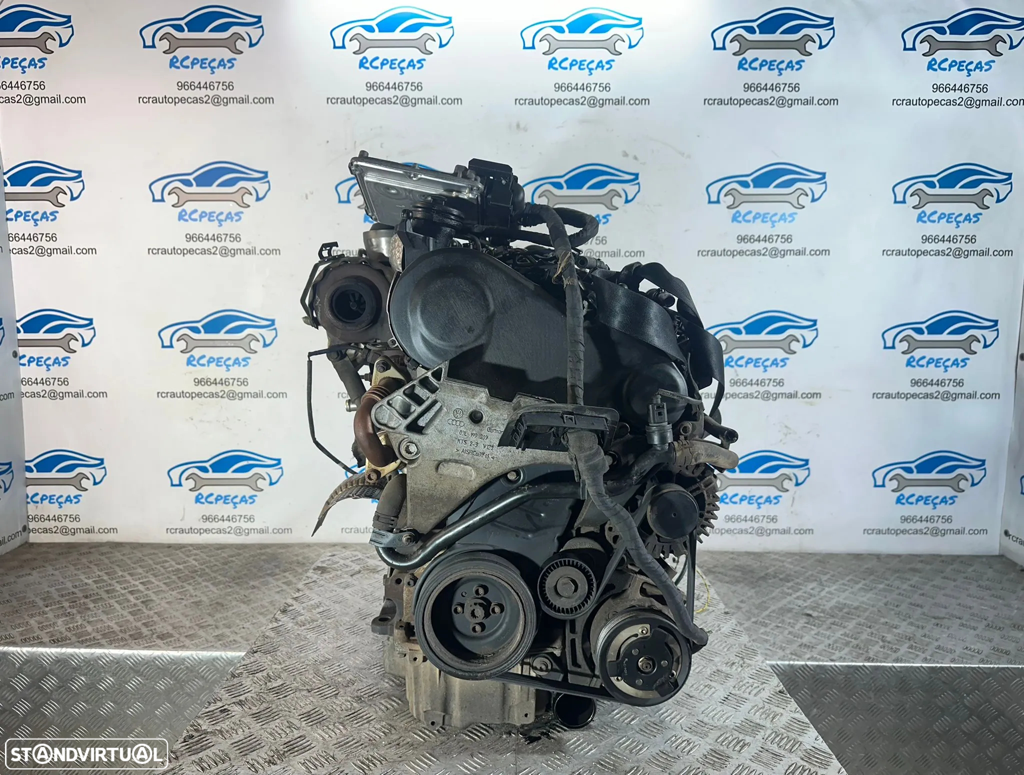 .Motor Completo VW Volkswagen Audi CBD 2.0TDi 16v 143cv Bosch 2007 - 2015 - 3