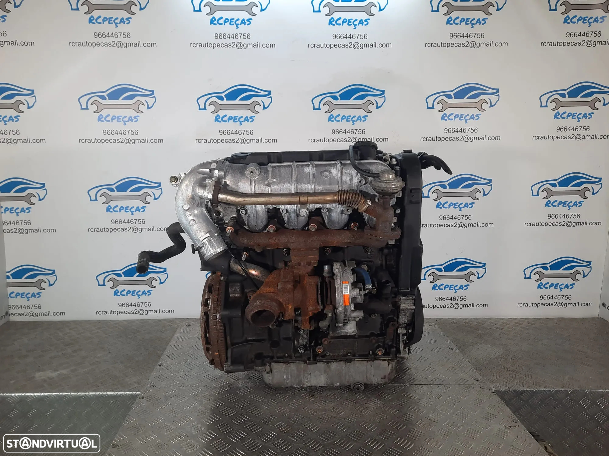 .Motor Completo RHY 2.0 Hdi 8v 90cv PSA Citroen Peugeot Injeção Siemens - 3