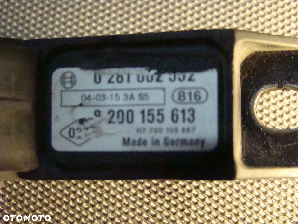 CZUJNIK CIŚNIENIA MAP SENSOR OPEL VIVARO RENAULT TRAFIC 2.5 DCI CDTI G9U - 4
