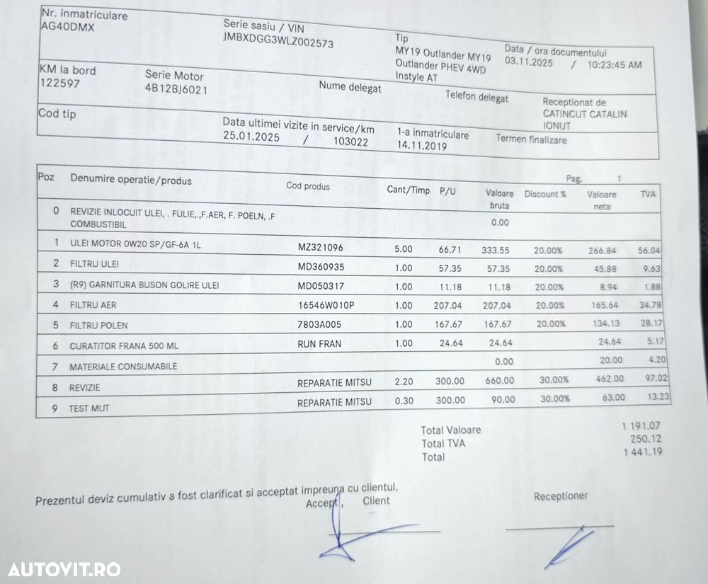 Mitsubishi Outlander PHEV 2.4 L 4X4 Instyle - 20