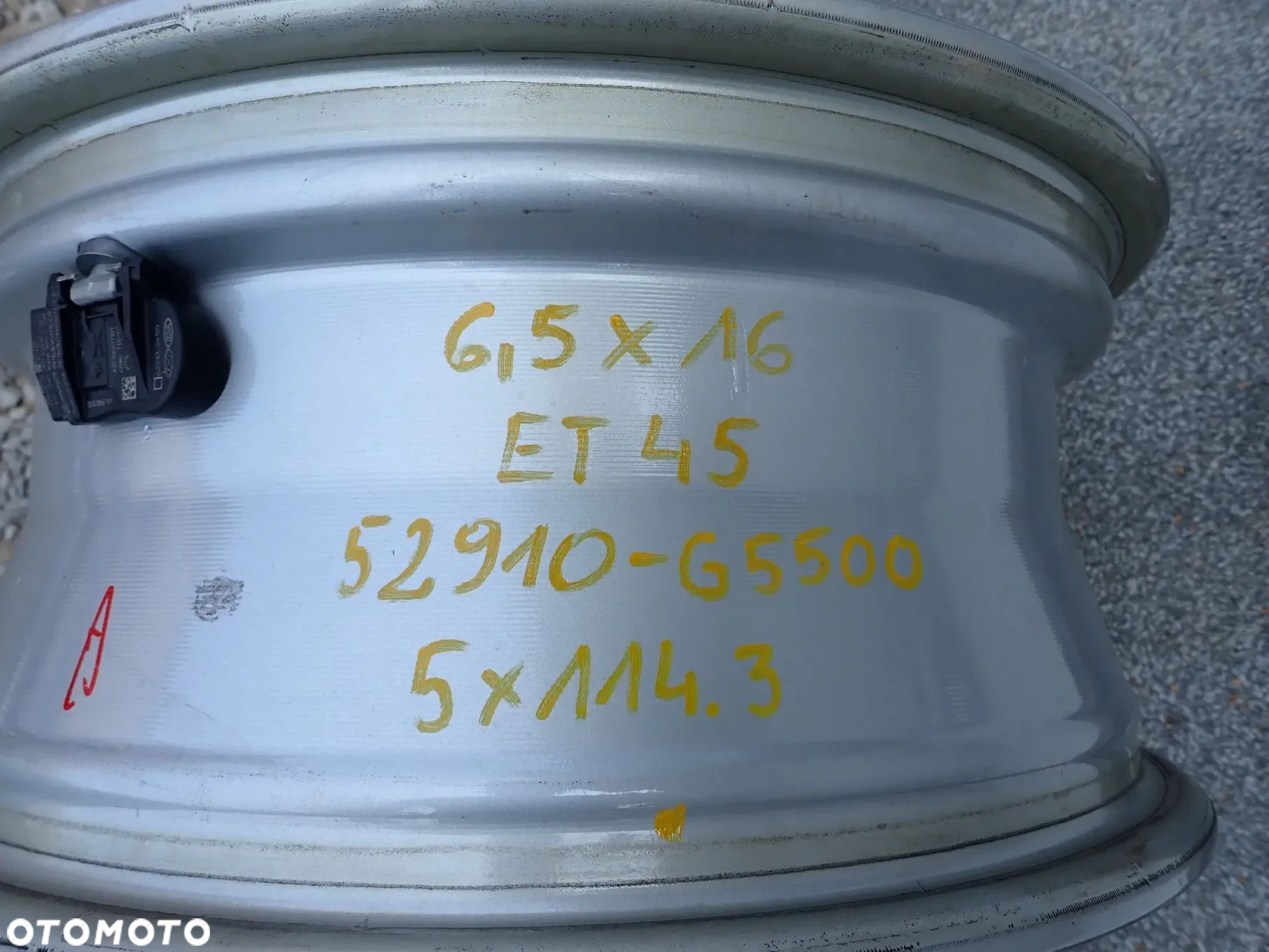 FELGI ALUMINIOWE KIA NIRO 6,5JX16 ET 45 5X114,3 52910-G5500 - 11