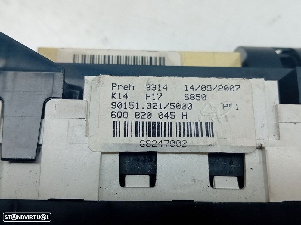 Botão / interruptor do AC VOLKSWAGEN Polo (9N) - 4