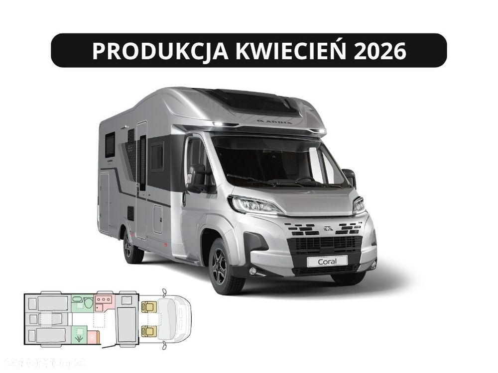 Adria Adria Coral 670 DL 60Y NOWY 4OS. 140KM AUTOMAT FV23% WCC - 1