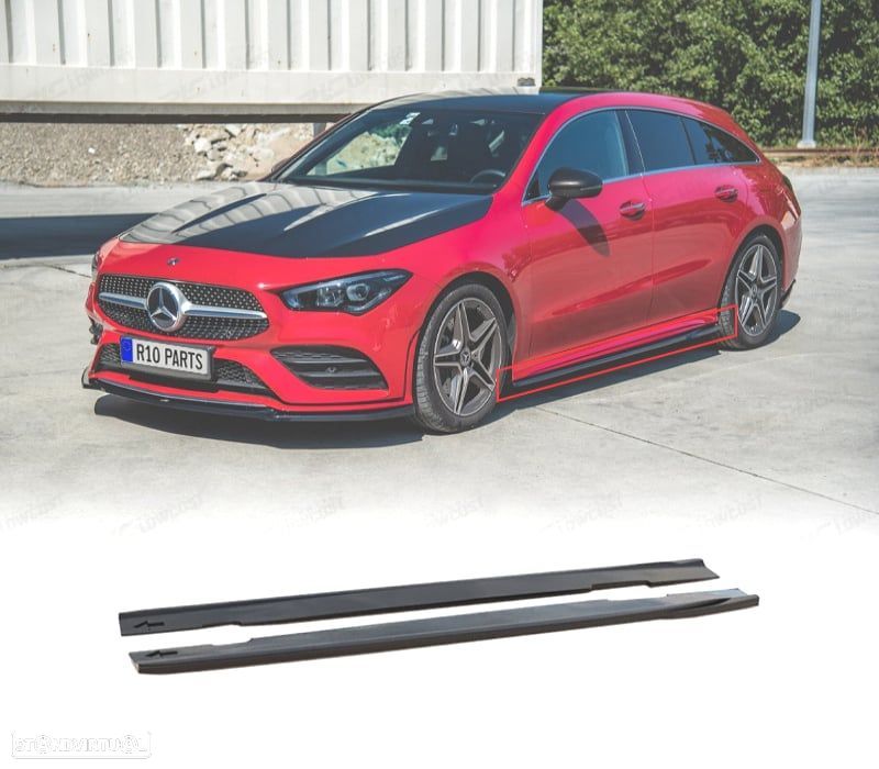 EXTENSÕES EMBALADEIRAS MERCEDES CLA C118 X118 19-23 LOOK AMG - 1