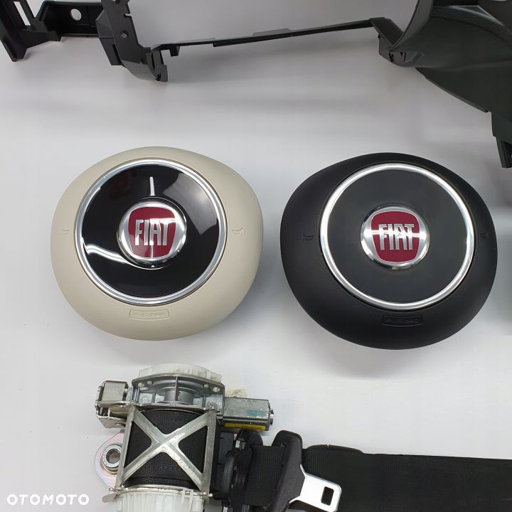 FIAT 500 LIFT DESKA ROZDZIELCZA KONSOLA KOKPIT PULPIT PODUSZKI AIRBAG AIR BAG PASY KIT SET - 8
