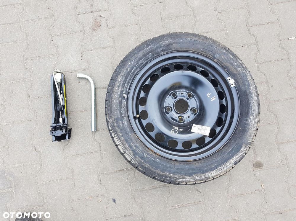 VW PASSAT B7 10-14r KOŁO ZAPASOWE 16 5X112 LEWAREK KLUCZ - 1