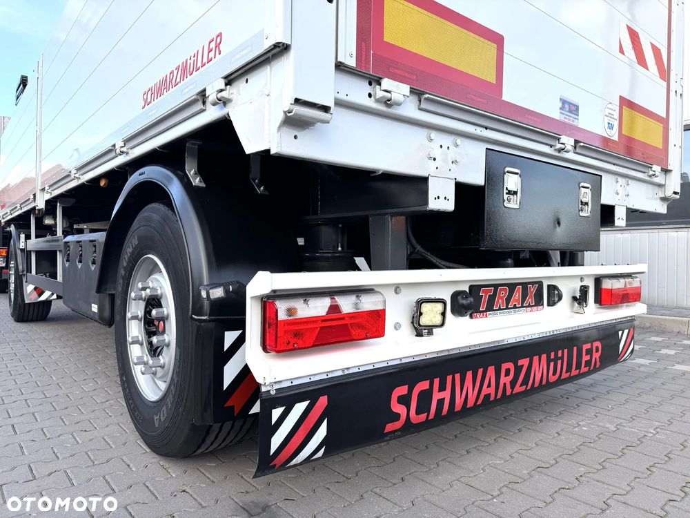 Schwarzmuller Przyczepa burtowa budowlanka 2017 r + Mercedes Actros 26.48 z HDS 2017 r - 34