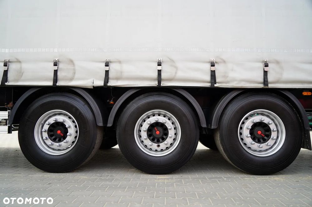 LeciTrailer FIRANKA / STANDARD / MOCNA PODŁOGA SZYNA DESKA / OŚ PODNOSZONA / OPONY 100%  / OSIE SAF - 28