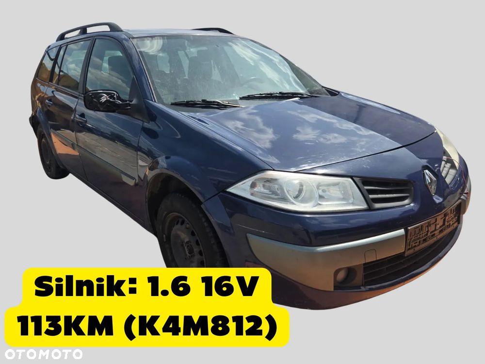 Renault Megane II 2006  Silnik 1.6 16V (K4M812) 113KM (83kW) OV460 Na części silnik, maska, drzwi, zderzak, klapa bagażnika, lampa - 3