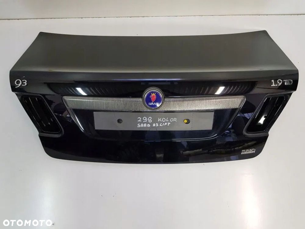 KLAPA BAGAŻNIKA TYŁ SAAB LIFT 93 SEDAN CZARNA 298 - 1