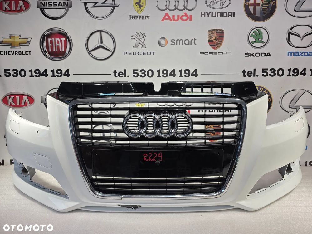 AUDI A3 8P / 8P0 LIFT 08- ZDERZAK PRZEDNI PRZÓD NA SPRYSKI + ATRAPA OD S-LINE O NR 8P0853651M NR AUKCJI NZ2229 - 1