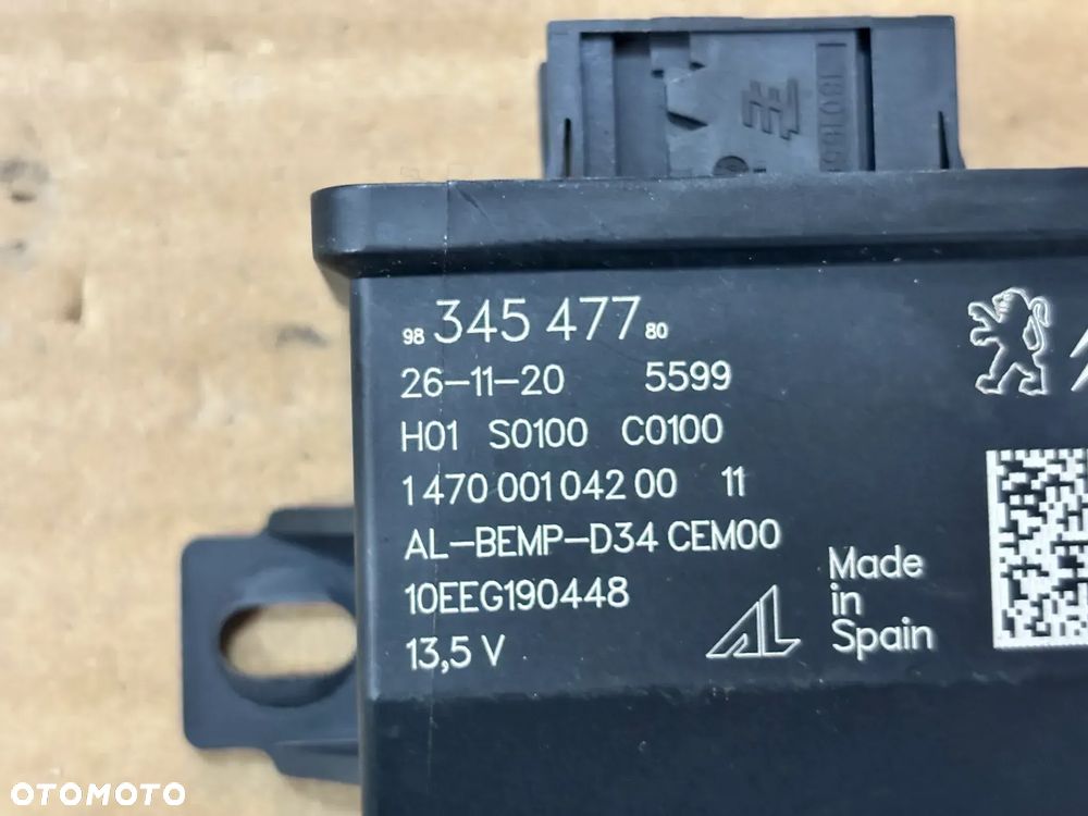 OPEL CORSA F 2019- MODUŁ ŚWIATEŁ LED 9834547780 EUROPA - 5