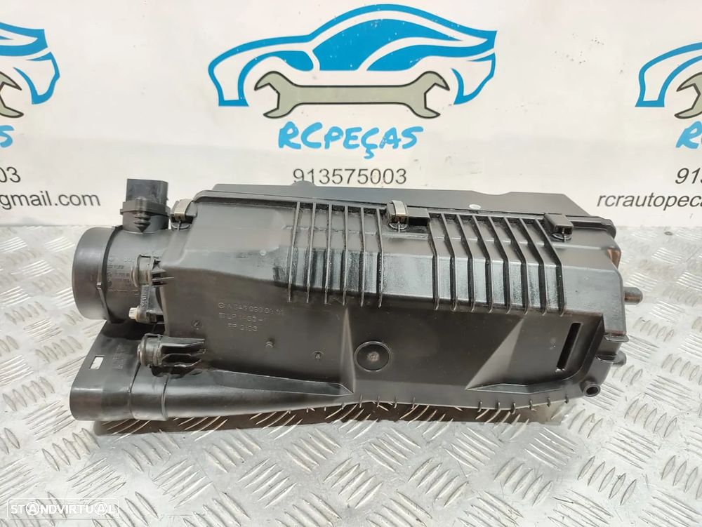 Caixa de filtro de ar Mercedes com medidor de massa de ar Bosch Mercedes CLK W209 220 CDI - 13